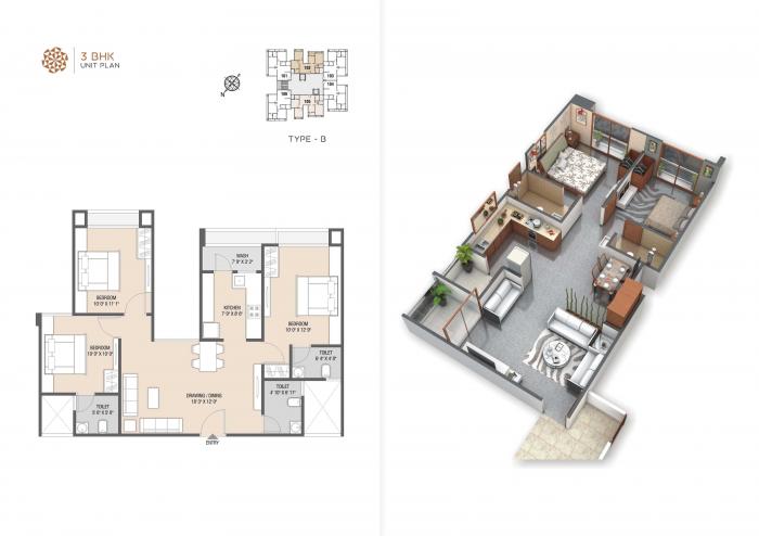 Akshar Elysium - Floor Plan