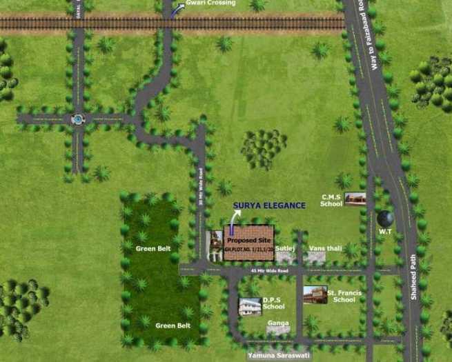 Raj Surya Elegance - Locality