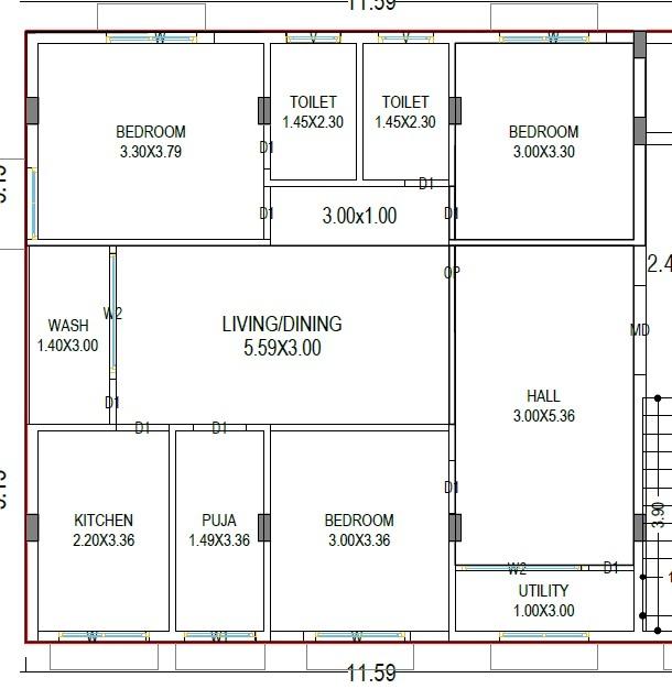 Sri Padmavathi Enclave - Floor Plan