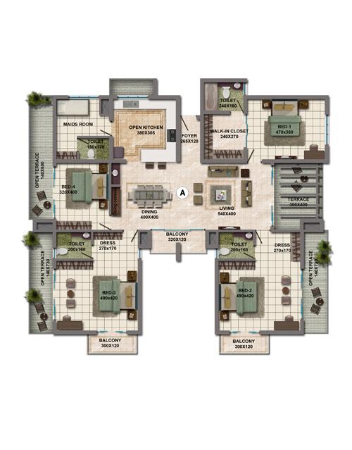 Silver Cascade - Floor Plan