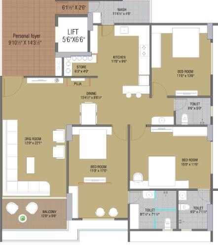 Divya Heights - Floor Plan
