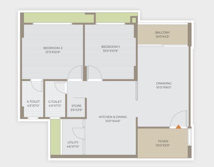 Serene 53 - Floor Plan