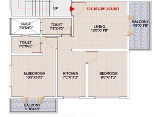 Arya Skyone - Floor plan