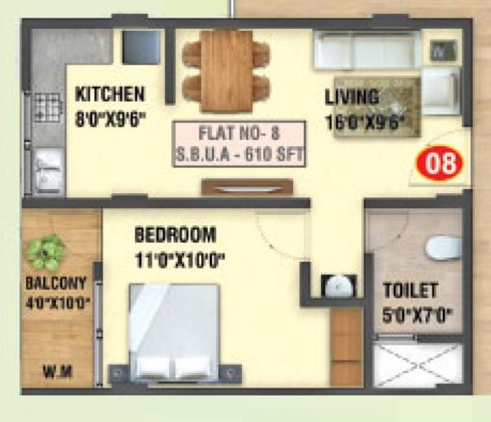 Elwin Towers - Floor Plan