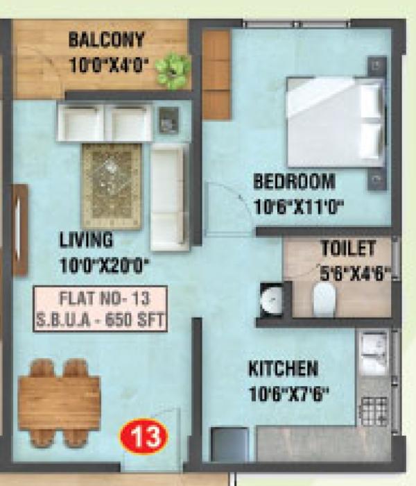 Elwin Towers - Floor Plan
