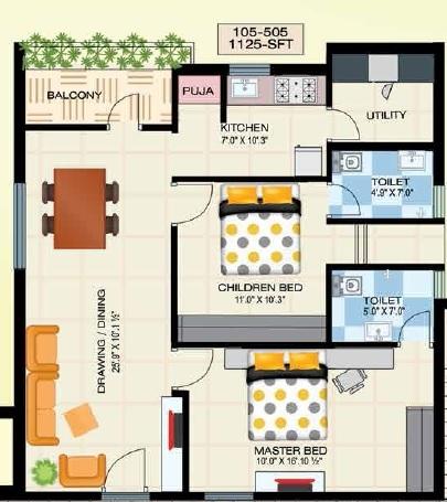 Satya Samrudhi - Floor Plan