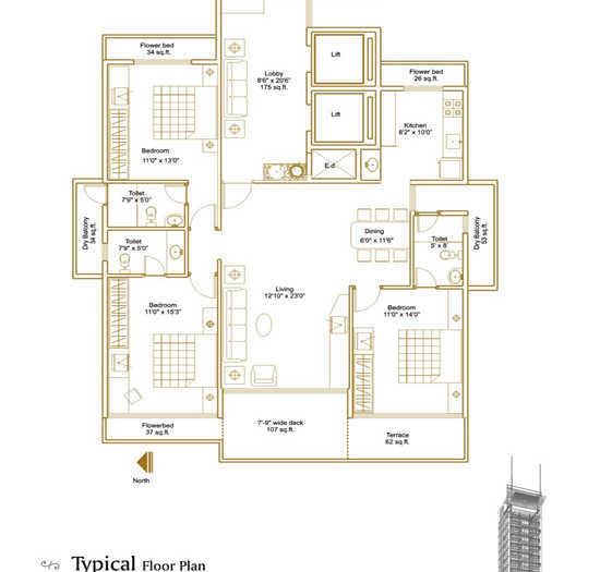 Ishwar Ecstasy - Floor Plan