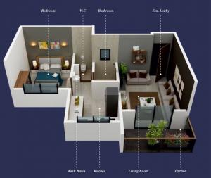 Krushnav Della Regency - Floor plan
