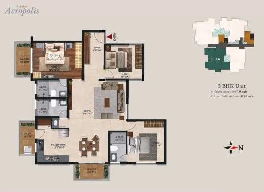 Aakar Acropolis D& B - Floor Plan