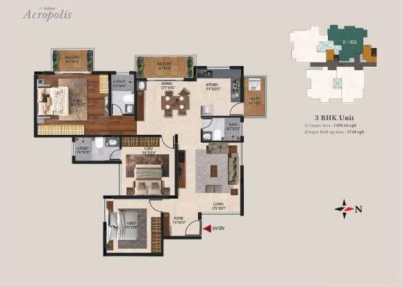 Aakar Acropolis D& B - Floor Plan