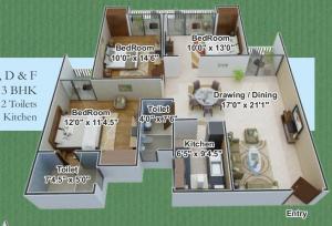 Paras Kunj - Floor plan
