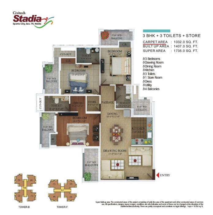 Civitech Stadia - Floor Plan