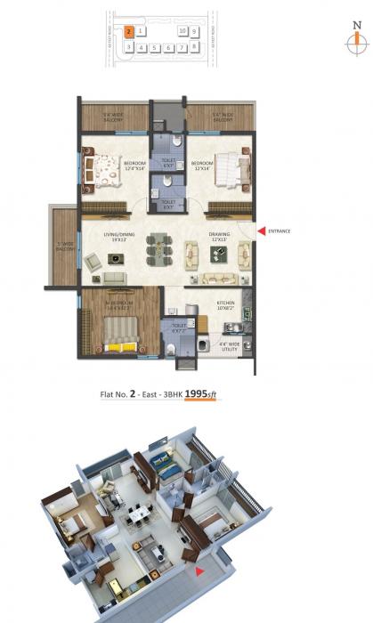 Niharika Landmark - Floor Plan