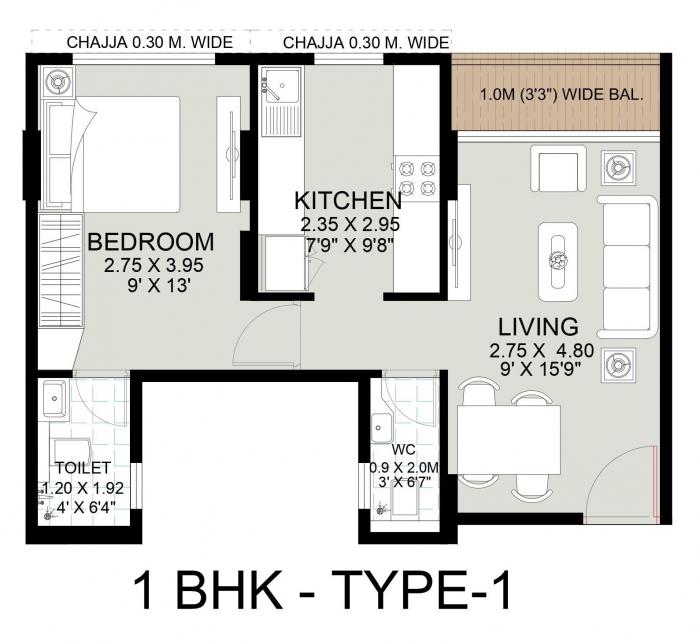 Today Aamod - Floor Plan