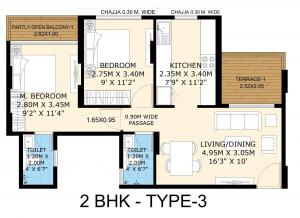 Today Aamod - Floor plan