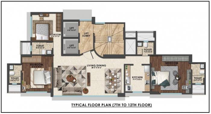 Ajmera Classique - Floor Plan