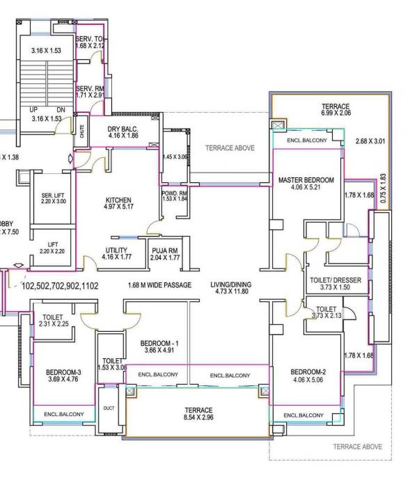 Amits Montecito - Floor Plan