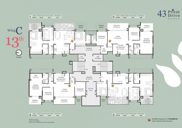 Bhandari 43 Privet Drive in Pune Amenities, Layout, Price list