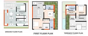 Krishvi E-Villas - Floor plan