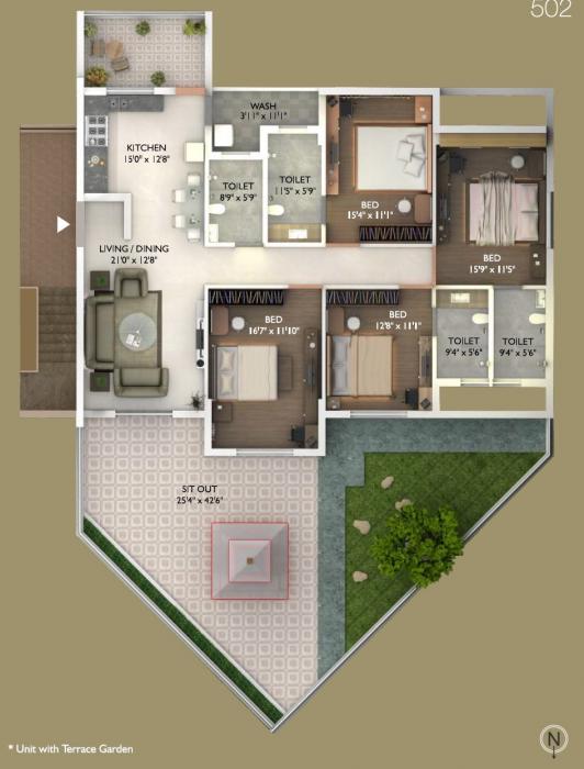 Amrut Sai Jais Ekdant - Floor Plan