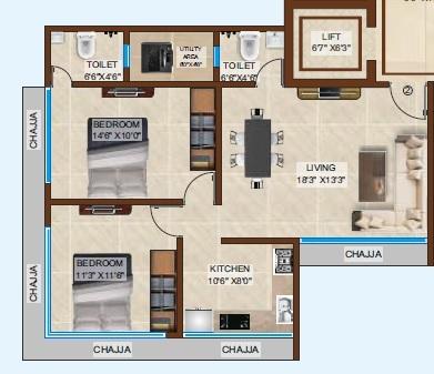 Heritage Solitaire - Floor Plan