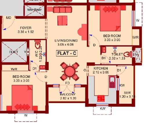 Sree Harmony - Floor Plan