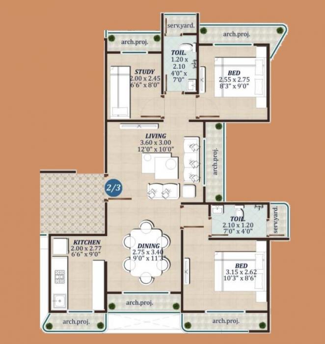 JVM Corner Stone - Floor Plan