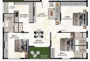 Swathi Tejas - Floor plan