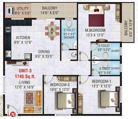 MRG Bliss - Floor Plan