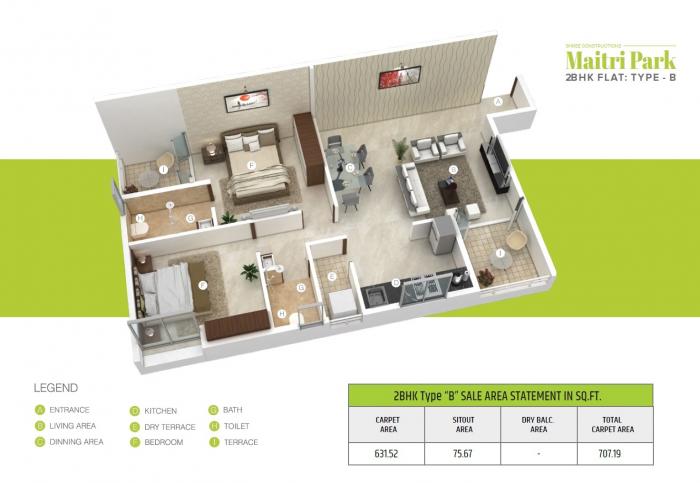 Maitri Park - Floor Plan