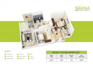 Maitri Park - Floor plan