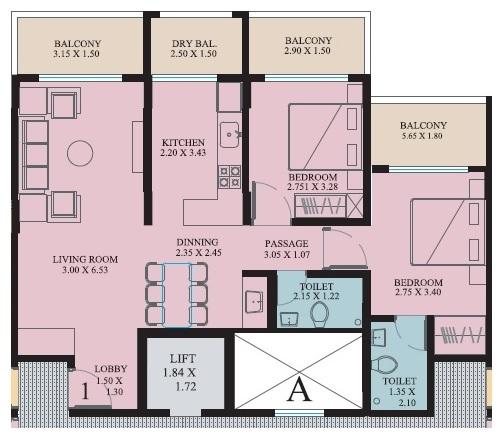 SS Trinity Towers - Floor Plan