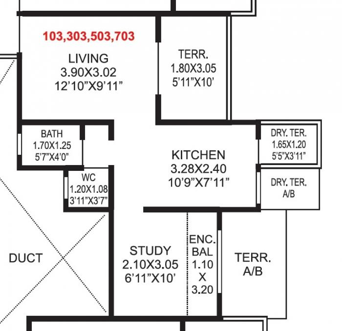 NMV Shree Apartment - Floor Plan