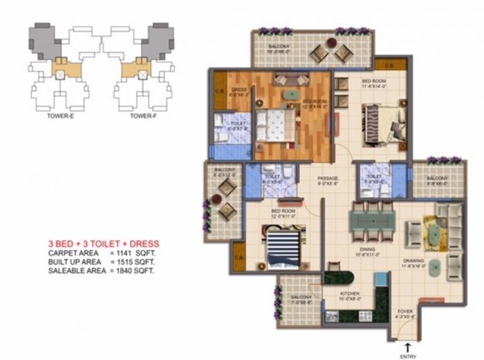 Solitaire Pride - Floor Plan