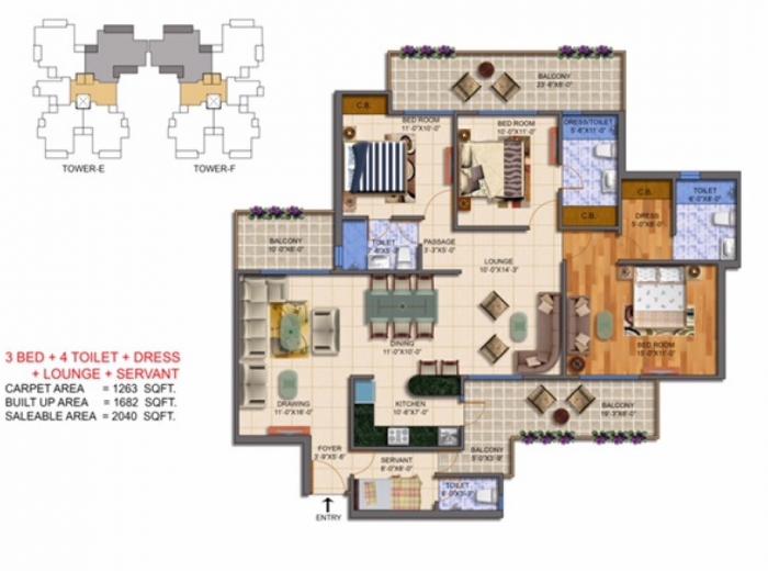Solitaire Pride - Floor Plan
