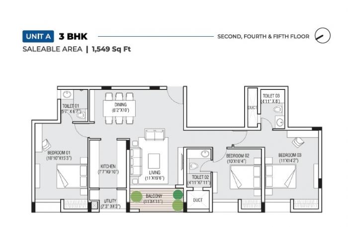EK Aster - Floor Plan