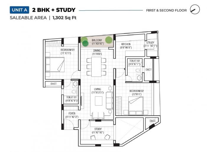 EK Aster - Floor Plan