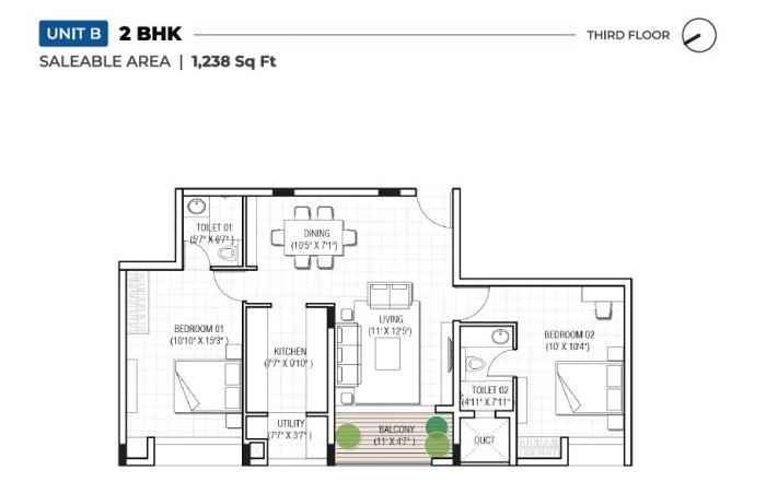 EK Aster - Floor Plan