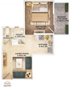 Pyramid Infinity - Floor plan