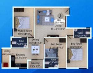 Gujans Paripalana Phase 2 - Floor plan