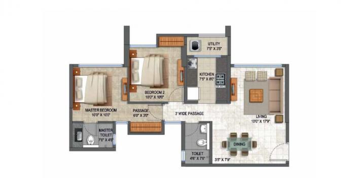 Lodha Splendora - Floor Plan