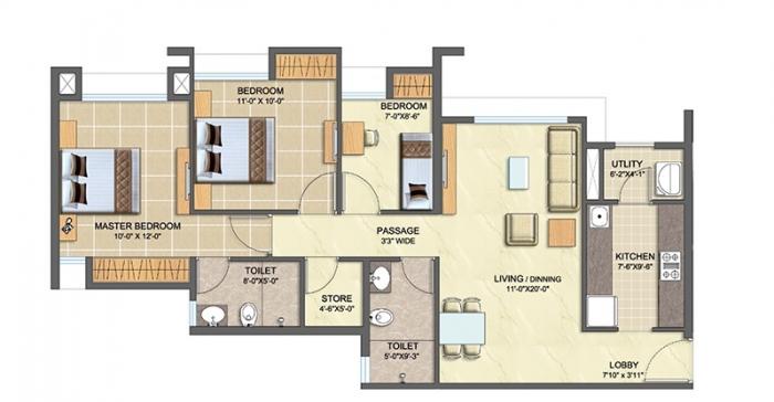 Lodha Splendora - Floor Plan