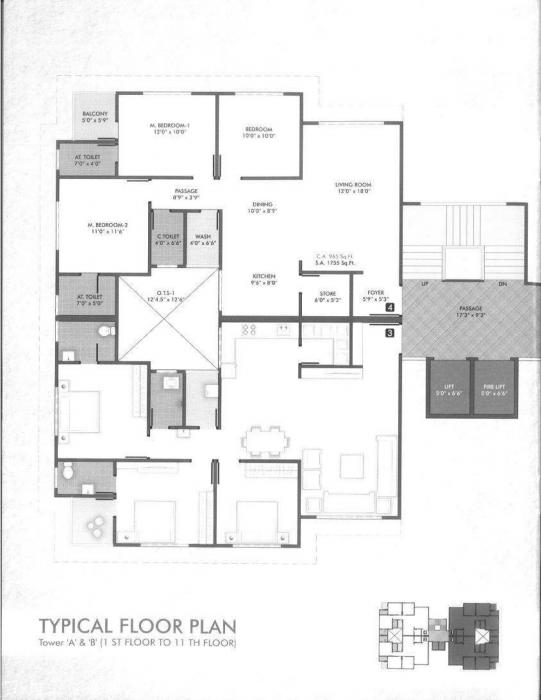 Shree Mega Royal - Floor Plan