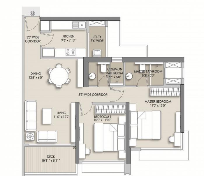 Courtyard Asteria B - Floor Plan