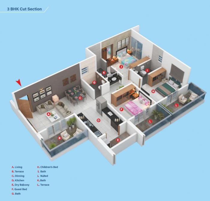 Saffron - Floor Plan