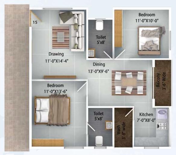 ISR Udayam - Floor Plan