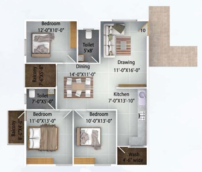 ISR Udayam - Floor Plan