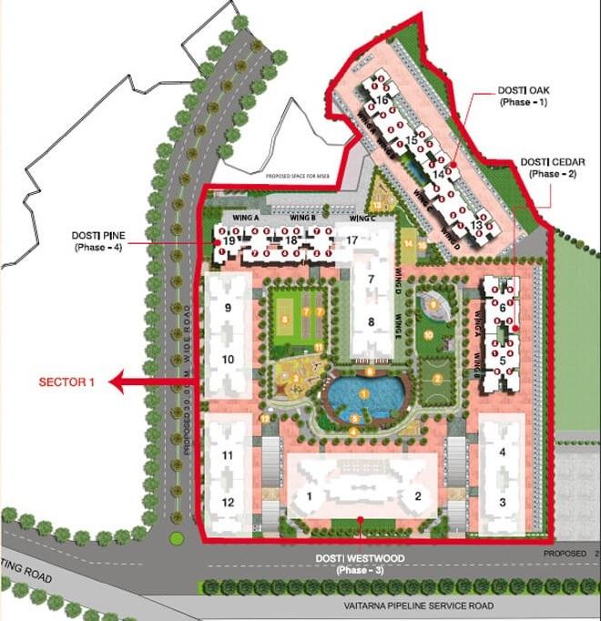 Dosti Pine - Master Plan