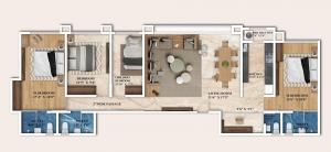 Kashish Park Tower B - Floor plan