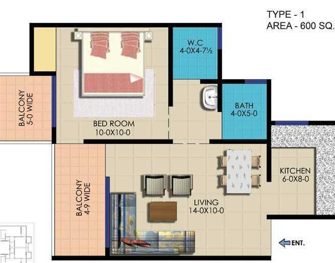 Ekdant Rawal Residency - Floor Plan
